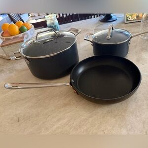All-Clad essentials non stick pan set 5 pc +